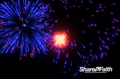 Radiant Fireworks Motion Background