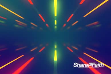 Neon Light Tunnel Worship Video
