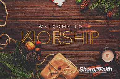 Church Christmas Party Welcome Motion Graphic