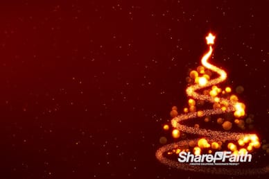 Christmas Tree Particle Swirl Worship Video