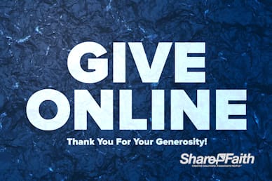 Give Online Announcement Video Loop