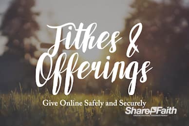 Tithes And Offering Announcement Video