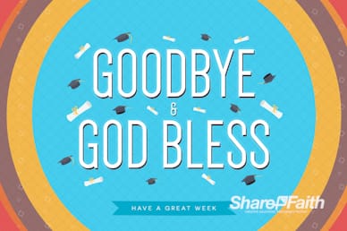 Congrats Grads Graduation Goodbye Video Loop