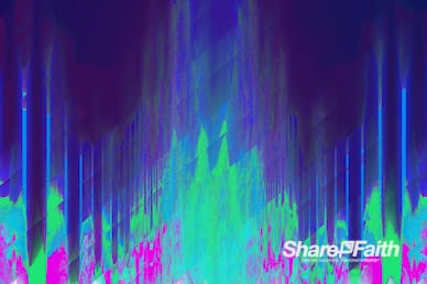 Shattered Pixel Distortion Worship Background Video