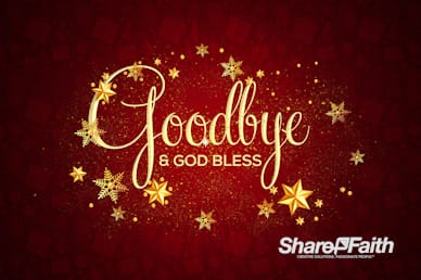 Merry Christmas Service Goodbye Motion Graphic