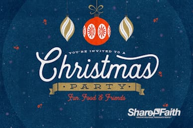 Christmas Party Invitation Motion Graphic