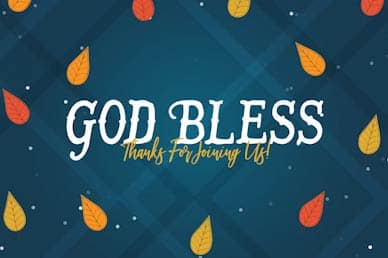 Celebrating Our Blessings God Bless Church Motion Graphic