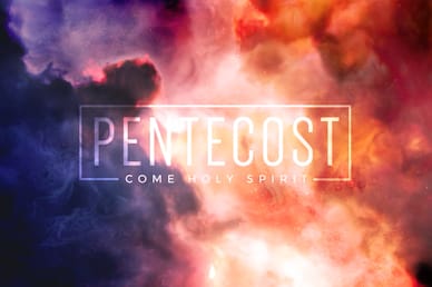 Pentecost Red Clouds Title Church Video