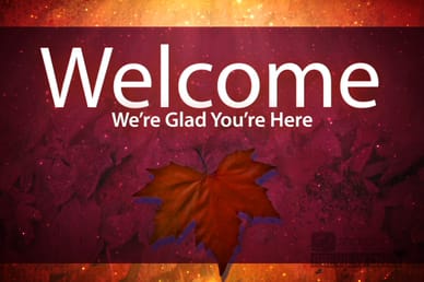 Fall Leaves Church Welcome Video