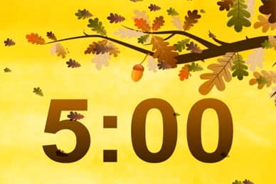 Fall Leaf Video Countdown Loop