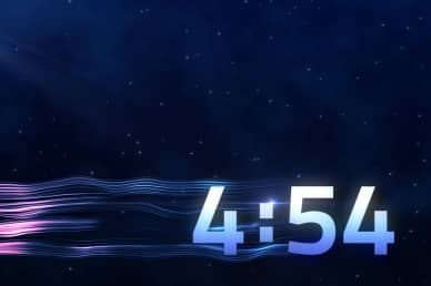 Five Minute Blue Countdown Timer