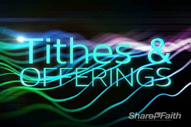 Light Waves Tithes and Offerings Motion Loop
