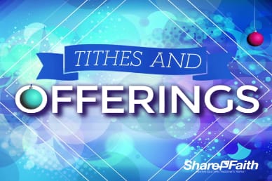 Share the Christmas Joy Religious Tithes and Offerings Video Loop