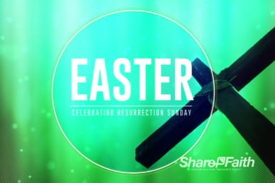 Abstract Cross Easter Welcome Video
