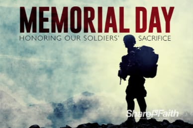 Memorial Day Video Loop Soldier Sacrifice