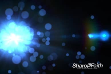 Flare Particles Blue Worship Video Background