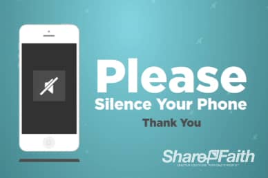 Silence Your Phone Animation Video Loop
