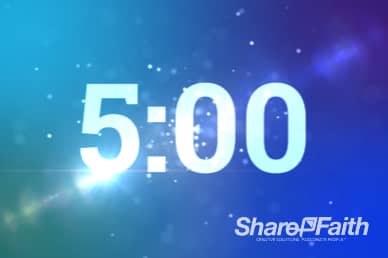5 Minute Spinning Particles Ministry Countdown Timer