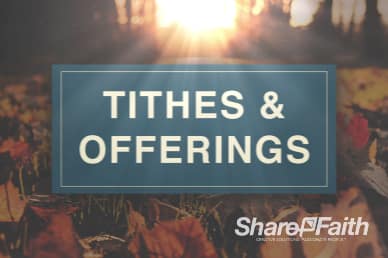 Pastor Appreciation Church Tithes and Offering Video Loop