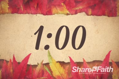 Come with Thanksgiving Christian One Minute Timer