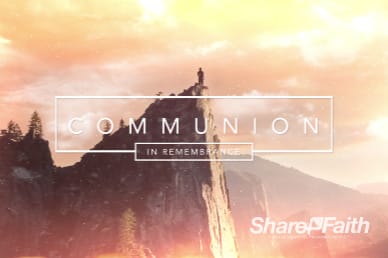 Confident Christian Communion Motion Video