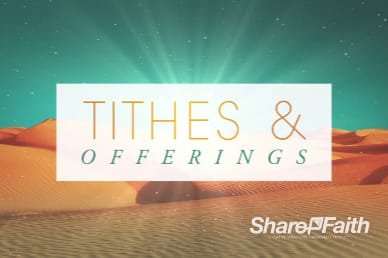 Forty Days of Lent Religious Tithes and Offerings Video Background