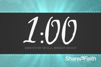 Sanctity of Life Week Christian One Minute Countdown Timer
