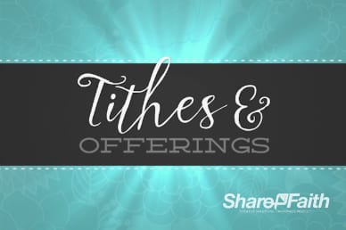 Sanctity of Life Week Christian Tithes and Offerings Motion Background