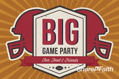 Big Game Party Ministry Welcome Video Loop
