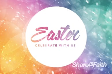Easter Celebrate With Us Easter Welcome Video Background