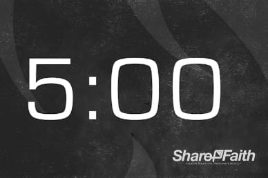 Grunge Church 5 Minute Countdown Video Loop