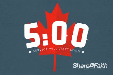 Canada Day Church Five Minute Countdown Video