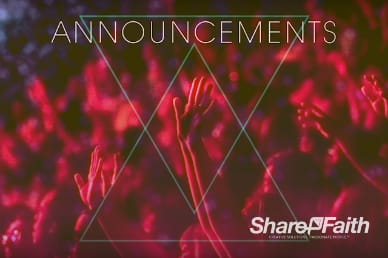 Hands Praise Worship Church Announcements Video