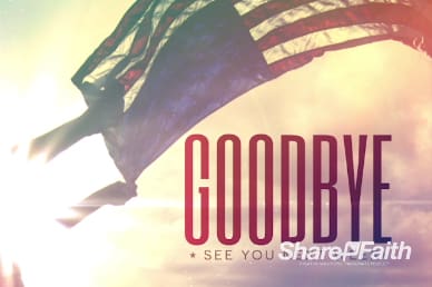 Independence Day Christian Goodbye Background Video