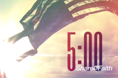 Independence Day Flag Religious Five Minute Countdown
