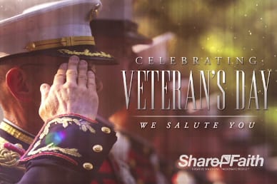 Veteran's Day Salute Religious Inro Video Loop