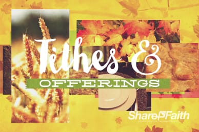 Thanksgiving Fall Christian Tithes and Offerings Video Loop
