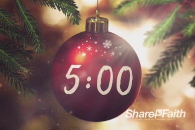 Joy to the World Christmas Five Minute Countdown Timer