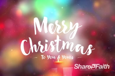 Merry Christmas to You and Yours Ministry Title Background Video