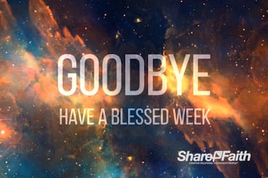 Starry Nebula Goodbye Video Loop