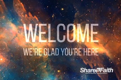 Starry Nebula Welcome Video Loop