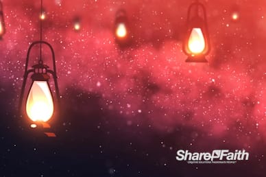 Lanterns At Night Worship Motion Background
