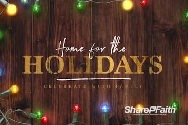 Home for the Holidays Christmas Motion Graphic