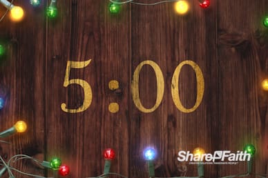 Home for the Holidays Church Countdown Timer