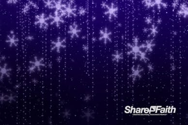 Purple Snowflakes Christmas Motion Graphic