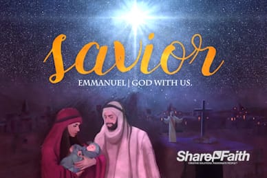 A Savior is Born Christmas Motion Graphic