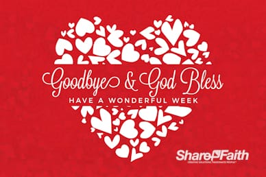 Happy Valentine's Day Love One Another Goodbye Motion Graphic