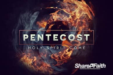 Tongues of Fire Pentecost Church Motion Graphic