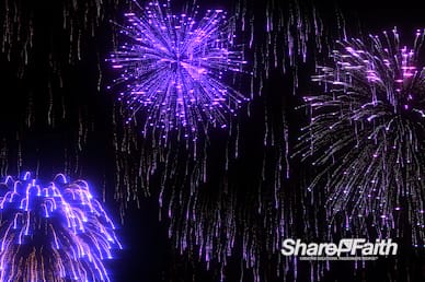 Bursting Fireworks Motion Background