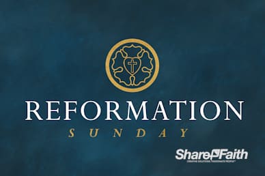 Martin Luther Reformation Day Service Motion Graphic